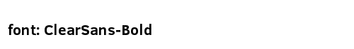 ClearSans-Bold Preview