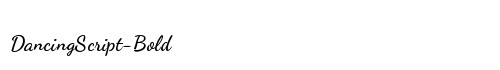 DancingScript-Bold Preview