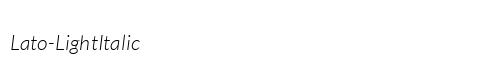 Lato-LightItalic Preview